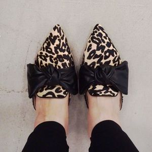 Louise et Cie Cela Bow Mule - Leopard size 9